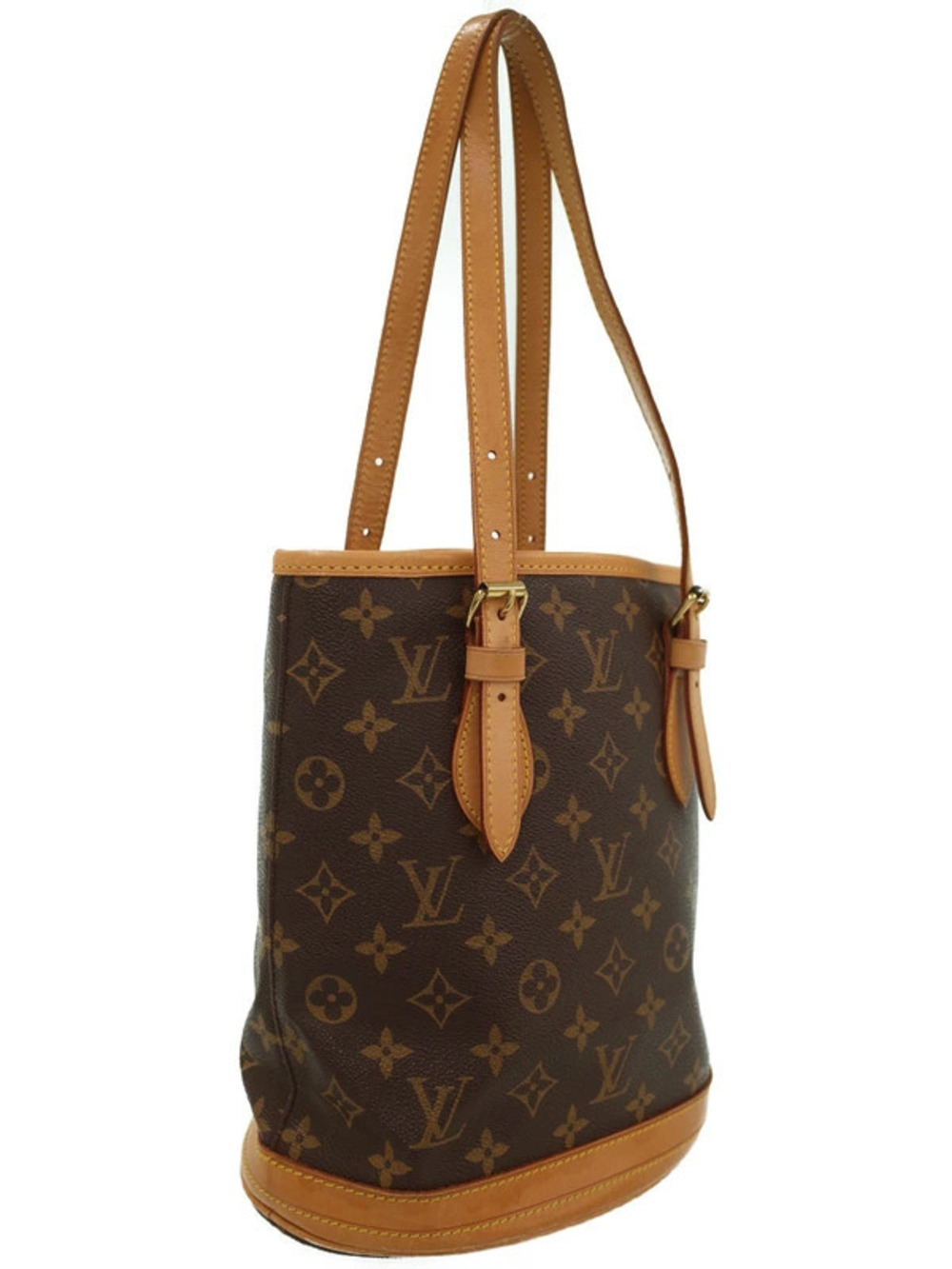 Louis Vuitton Shoulder Bucket Bag Monogram Brown